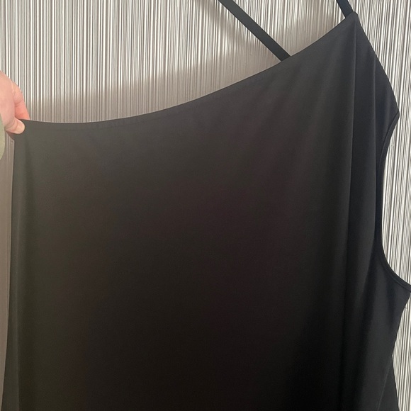 Plus size elegant Lane Bryant asymmetrical one shoulder dress - Picture 2 of 6